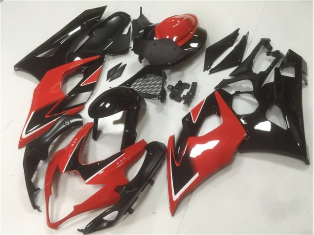 GSXR 1000 K5 05-06 Motorrad Vollverkleidung - Rot Schwarz GSXR 1000 K5 05-06 Motorrad Vollverkleidung - Rot Schwarz