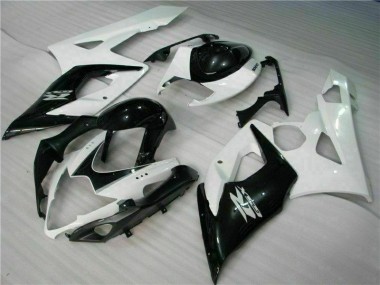 GSXR 1000 K5 05-06 Motorrad Vollverkleidung - Weiß Schwarz