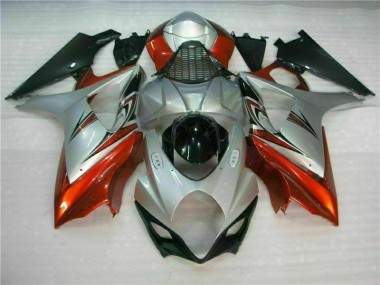 GSXR 1000 K7 07-08 Motorrad Verkleidungen - Braun Silber