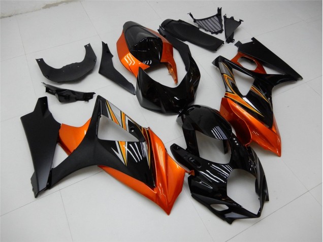 GSXR 1000 K7 07-08 Motorrad Verkleidungen - Orange Schwarz GSXR 1000 K7 07-08 Motorrad Verkleidungen - Orange Schwarz