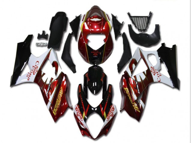 GSXR 1000 K7 07-08 Motorrad Verkleidungen - Rot Weiß Schwarz GSXR 1000 K7 07-08 Motorrad Verkleidungen - Rot Weiß Schwarz