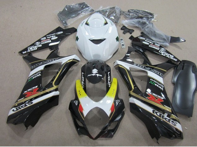 GSXR 1000 K7 07-08 Motorrad Verkleidungen - Schwarz Weiß GSXR 1000 K7 07-08 Motorrad Verkleidungen - Schwarz Weiß