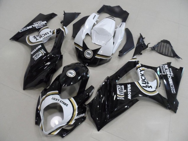GSXR 1000 K7 07-08 Motorrad Verkleidungen - Schwarzer Lucky Strike GSXR 1000 K7 07-08 Motorrad Verkleidungen - Schwarzer Lucky Strike
