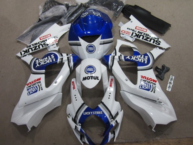 GSXR 1000 K7 07-08 Motorrad Verkleidungen - Weiß Blau Lucky Strike Rot Motul GSXR 1000 K7 07-08 Motorrad Verkleidungen - Weiß Blau Lucky Strike Rot Motul