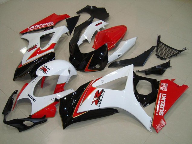 GSXR 1000 K7 07-08 Motorrad Verkleidungen - Weiß Rot Schwarz GSXR 1000 K7 07-08 Motorrad Verkleidungen - Weiß Rot Schwarz