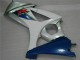 GSXR 1000 K7 07-08 Motorrad VollVerkleidungen & Plastik - Blau Weiß