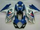 GSXR 1000 K7 07-08 Motorrad VollVerkleidungen & Plastik - Blau Weiß