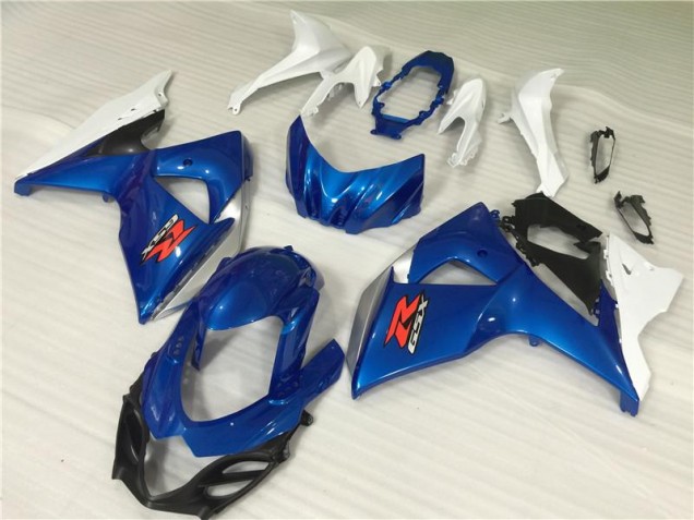 GSXR 1000 K9 09-16 Motorrad Verkleidung & Plastik - Blau Weiß GSXR 1000 K9 09-16 Motorrad Verkleidung & Plastik - Blau Weiß