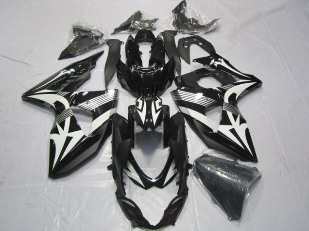 GSXR 1000 K9 09-16 Motorrad Verkleidung - Schwarz Weiß GSXR 1000 K9 09-16 Motorrad Verkleidung - Schwarz Weiß