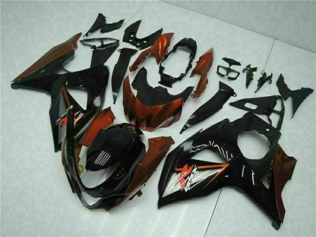 GSXR 1000 K9 09-16 Motorrad Verkleidungen - Braun Schwarz GSXR 1000 K9 09-16 Motorrad Verkleidungen - Braun Schwarz