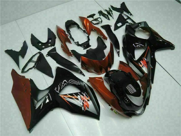 GSXR 1000 K9 09-16 Motorrad Verkleidungen - Braun Schwarz GSXR 1000 K9 09-16 Motorrad Verkleidungen - Braun Schwarz
