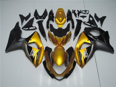 GSXR 1000 K9 09-16 Motorrad Verkleidungen - Gold Schwarz