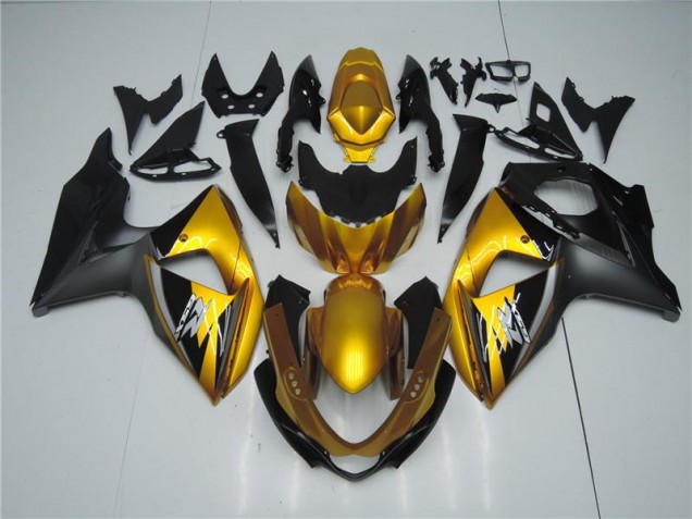 GSXR 1000 K9 09-16 Motorrad Verkleidungen - Gold Schwarz GSXR 1000 K9 09-16 Motorrad Verkleidungen - Gold Schwarz