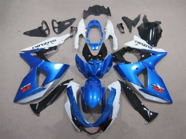 GSXR 1000 K9 09-16 Motorrad Verkleidungen Komplett Sets - Blau Weiß