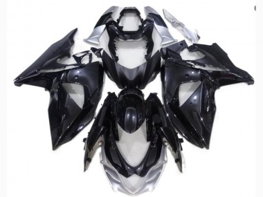 GSXR 1000 K9 09-16 Motorrad Verkleidungen - Schwarz Silber
