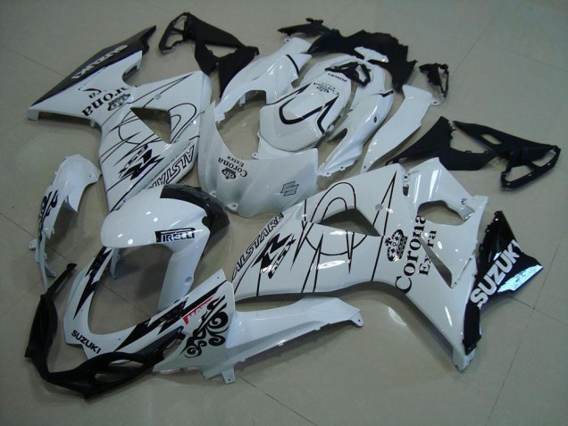 GSXR 1000 K9 09-16 Motorrad Verkleidungen - Weiß Corona GSXR 1000 K9 09-16 Motorrad Verkleidungen - Weiß Corona