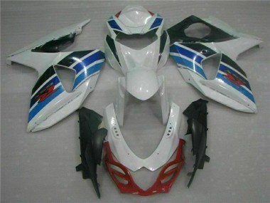 GSXR 1000 K9 09-16 Motorrad Verkleidungen - Weiß