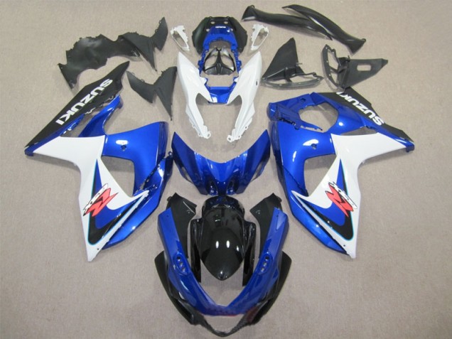 GSXR 1000 K9 09-16 Motorrad Vollverkleidung - Blau Weiß GSXR 1000 K9 09-16 Motorrad Vollverkleidung - Blau Weiß