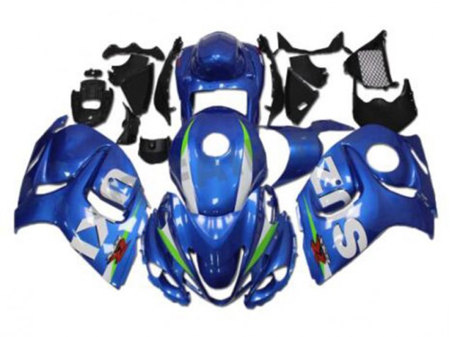 GSXR 1300 Hayabusa 08-19 Motorrad Verkleidung - Blau Weiß GSXR 1300 Hayabusa 08-19 Motorrad Verkleidung - Blau Weiß