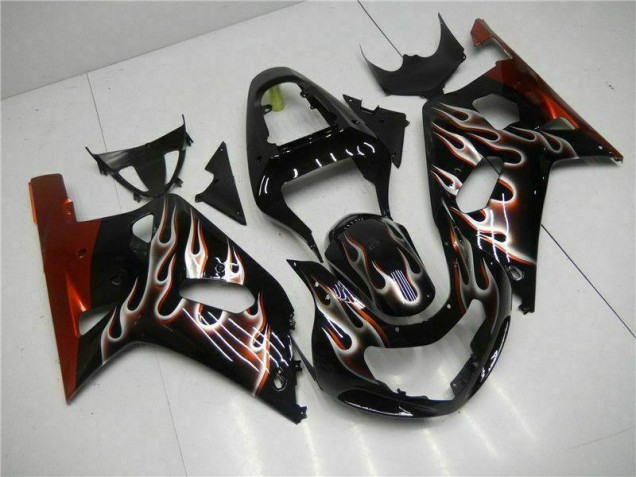 GSXR 600 / 750 K1 K2 K3 01-03 Motorrad Verkleidung - Schwarz GSXR 600 / 750 K1 K2 K3 01-03 Motorrad Verkleidung - Schwarz