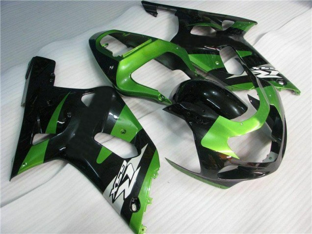 GSXR 600 / 750 K1 K2 K3 01-03 Motorrad Verkleidungen - Grün Schwarz GSXR 600 / 750 K1 K2 K3 01-03 Motorrad Verkleidungen - Grün Schwarz