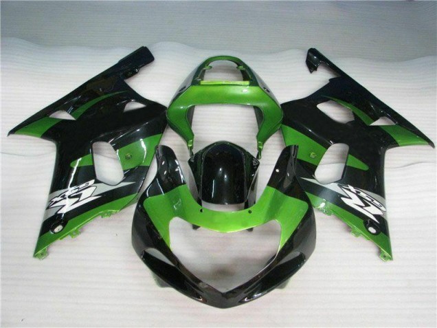GSXR 600 / 750 K1 K2 K3 01-03 Motorrad Verkleidungen - Grün Schwarz GSXR 600 / 750 K1 K2 K3 01-03 Motorrad Verkleidungen - Grün Schwarz