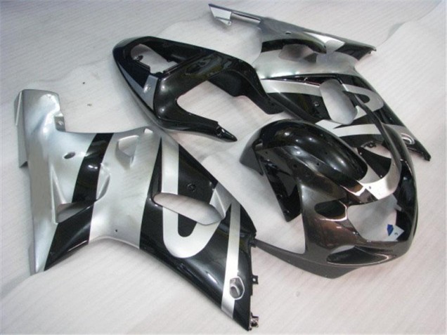 GSXR 600 / 750 K1 K2 K3 01-03 Motorrad Verkleidungen - Silber Schwarz GSXR 600 / 750 K1 K2 K3 01-03 Motorrad Verkleidungen - Silber Schwarz
