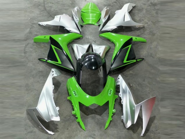 GSXR 600 / 750 K11 11-24 Motorrad Verkleidung - Grün Silber GSXR 600 / 750 K11 11-24 Motorrad Verkleidung - Grün Silber
