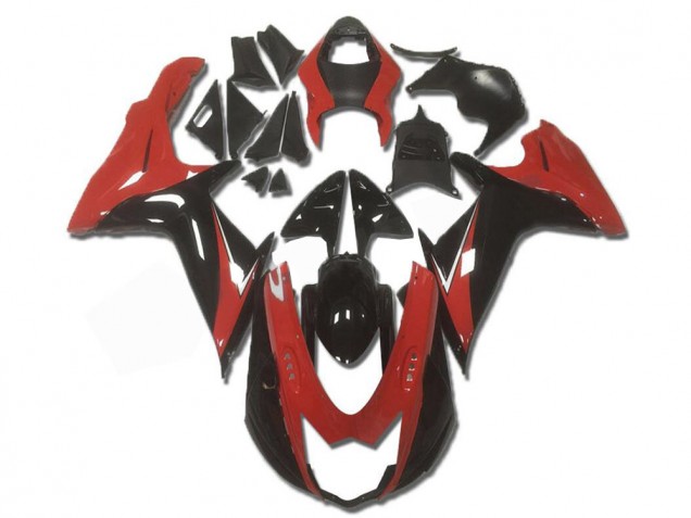 GSXR 600 / 750 K11 11-24 Motorrad Verkleidung - Rot Schwarz GSXR 600 / 750 K11 11-24 Motorrad Verkleidung - Rot Schwarz