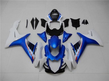 GSXR 600 / 750 K11 11-24 Motorrad Verkleidungen - Blau Weiß