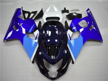 GSXR 600 / 750 K4 04-05 Motorrad Verkleidung - Blau Weiß