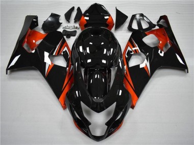 GSXR 600 / 750 K4 04-05 Motorrad Verkleidungen - Orange Schwarz