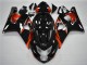 GSXR 600 / 750 K4 04-05 Motorrad Verkleidungen - Orange Schwarz