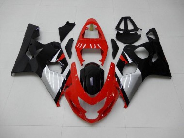 GSXR 600 / 750 K4 04-05 Motorrad Verkleidungen - Rot Schwarz
