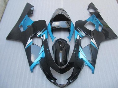 GSXR 600 / 750 K4 04-05 Motorrad Vollverkleidung - Blau Schwarz
