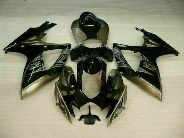 GSXR 600 / 750 K6 06-07 Motorrad Verkleidung - Schwarz Grau GSXR 600 / 750 K6 06-07 Motorrad Verkleidung - Schwarz Grau
