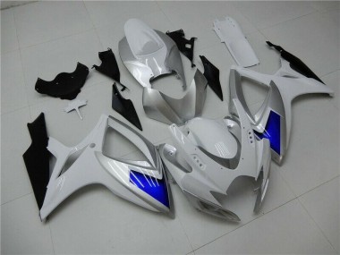 GSXR 600 / 750 K6 06-07 Motorrad Verkleidung - Weiß Blau