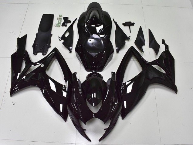 GSXR 600 / 750 K6 06-07 Motorrad Verkleidungen - Glänzend Schwarz GSXR 600 / 750 K6 06-07 Motorrad Verkleidungen - Glänzend Schwarz