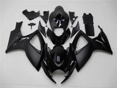 GSXR 600 / 750 K6 06-07 Motorrad Verkleidungen - Matt Schwarz