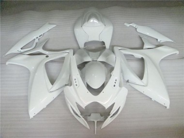 GSXR 600 / 750 K6 06-07 Motorrad Verkleidungen - Perl Weiß