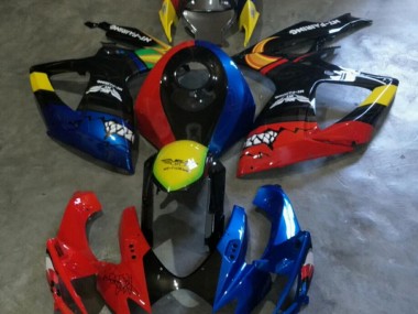 GSXR 600 / 750 K6 06-07 Motorrad Verkleidungen - Rot Blau