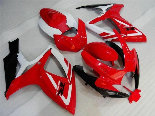 GSXR 600 / 750 K6 06-07 Motorrad Verkleidungen - Rot Weiß GSXR 600 / 750 K6 06-07 Motorrad Verkleidungen - Rot Weiß