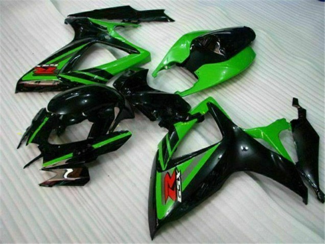 GSXR 600 / 750 K6 06-07 Motorrad Verkleidungen - Schwarz Grün GSXR 600 / 750 K6 06-07 Motorrad Verkleidungen - Schwarz Grün