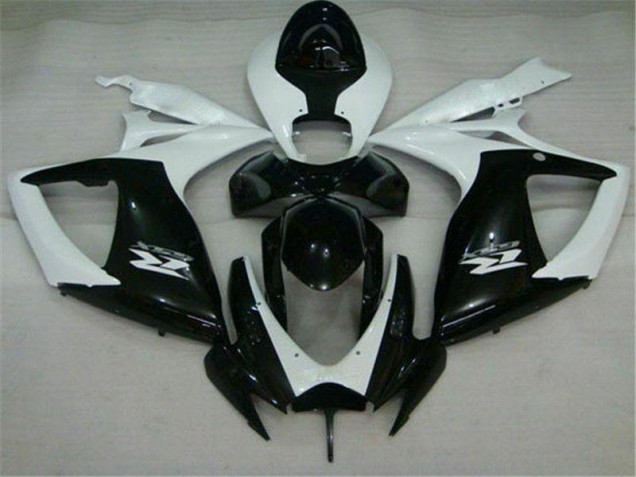 GSXR 600 / 750 K6 06-07 Motorrad Verkleidungen - Schwarz Weiß GSXR 600 / 750 K6 06-07 Motorrad Verkleidungen - Schwarz Weiß
