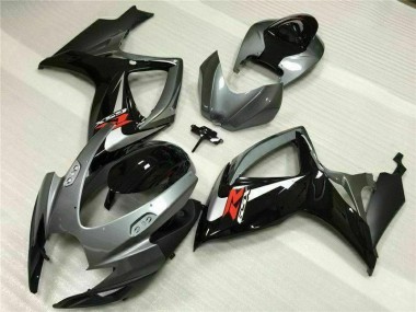 GSXR 600 / 750 K6 06-07 Motorrad Verkleidungen - Silber Grau