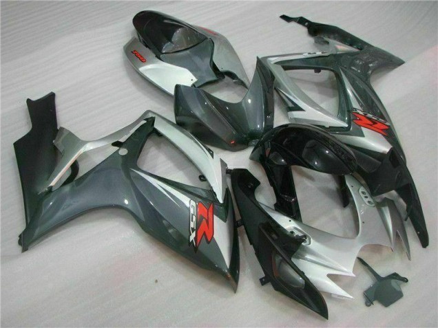 GSXR 600 / 750 K6 06-07 Motorrad Verkleidungen - Silber Schwarz GSXR 600 / 750 K6 06-07 Motorrad Verkleidungen - Silber Schwarz