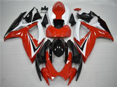 GSXR 600 / 750 K6 06-07 Motorrad Vollverkleidung - Rot Schwarz