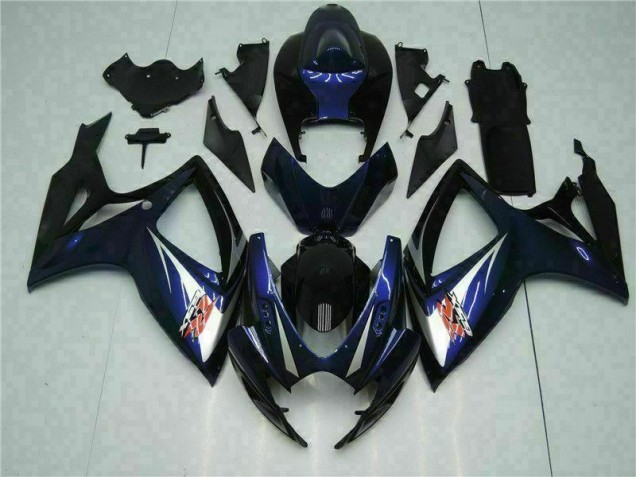 GSXR 600 / 750 K6 06-07 Motorrad Vollverkleidung - Schwarz Blau GSXR 600 / 750 K6 06-07 Motorrad Vollverkleidung - Schwarz Blau