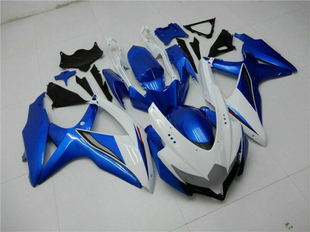 GSXR 600 / 750 K8 08-10 Motorrad Verkleidung - Blau Weiß GSXR 600 / 750 K8 08-10 Motorrad Verkleidung - Blau Weiß
