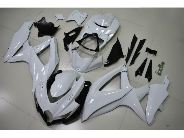 GSXR 600 / 750 K8 08-10 Motorrad Verkleidungen - Glänzend Weiß GSXR 600 / 750 K8 08-10 Motorrad Verkleidungen - Glänzend Weiß